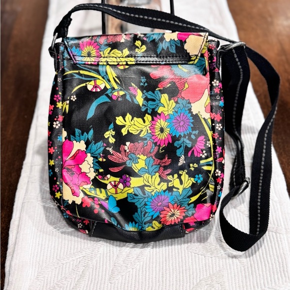 Sakroots Floral Crossbody Bag - Black Multicolor - Picture 4 of 13